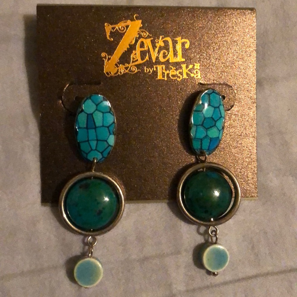 Turquoise and Silver Earrings